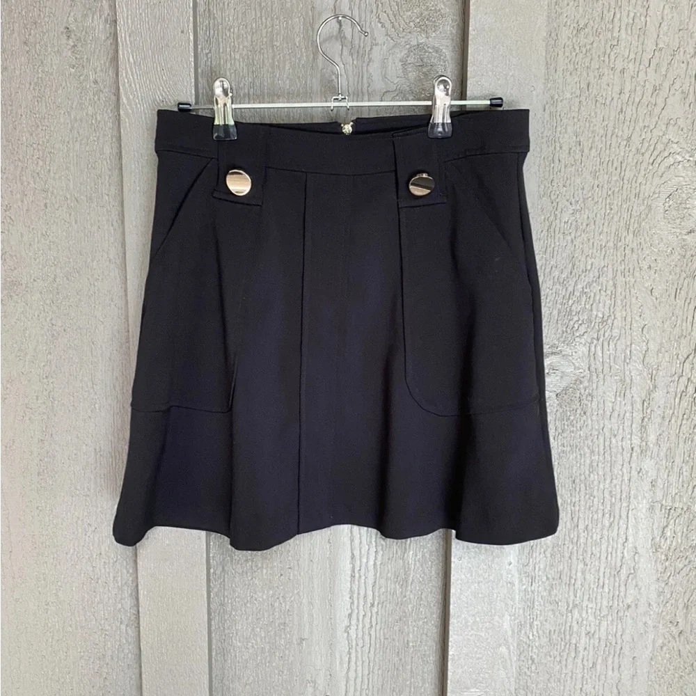 XOXO | Black Fit & Flare Skirt - Picture 2 of 5